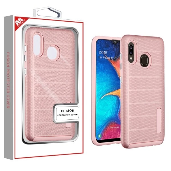 Samsung Galaxy A50 Rose Gold Dots Textured Rose Gold Fusion Case Cover
