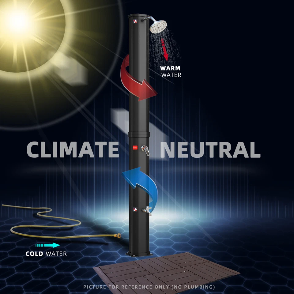 Solardusche 60L Solar Gartendusche Pooldusche Regendusche Außendusche - Bild 2 von 4