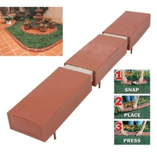 25 ft. Decorative Plastic Brick Edging Kit Garden Pathway Lawn Tree Edge Border
