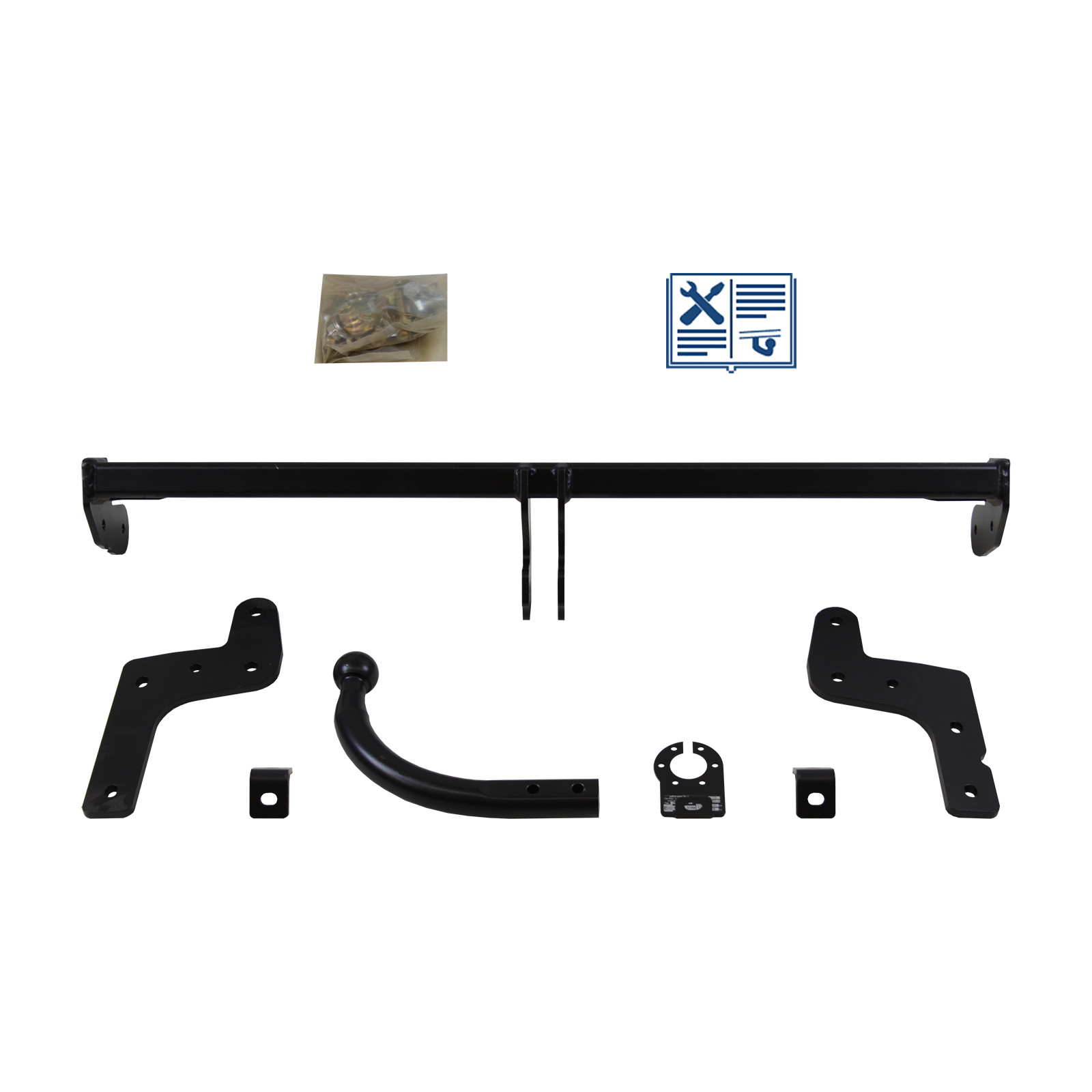 Attelage pour Peugeot 301 avec rotule Auto Hak et faisceau multiplexé 7 broches