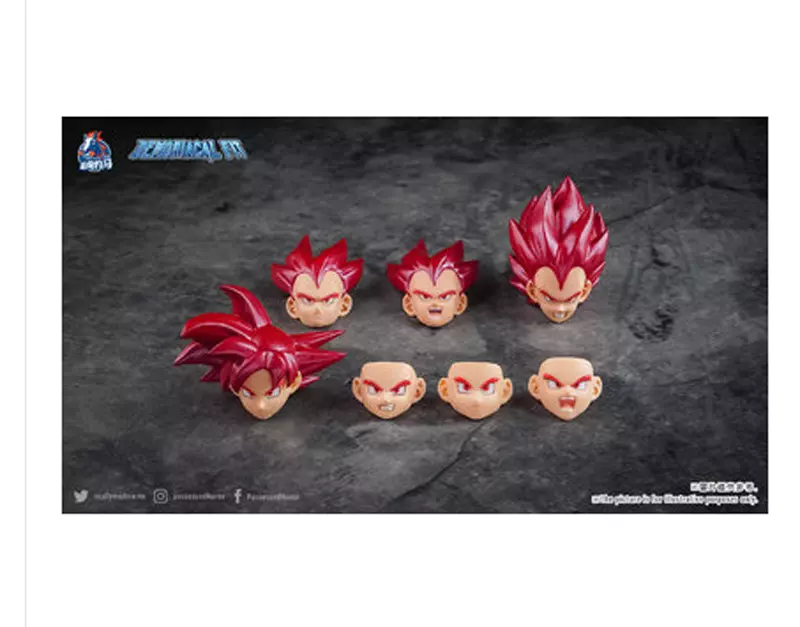 Demoniacal Fit Upgrade Kits Apply To SHF Hair Super Saiyan Red Hair Goku  Vegeta