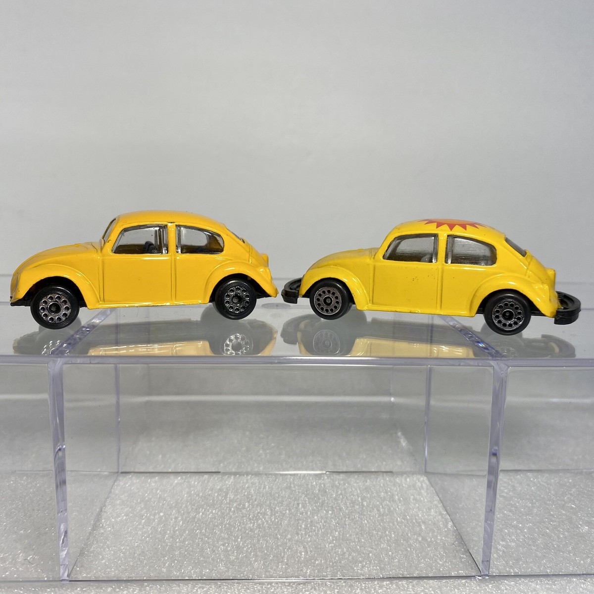 Zee Toys #D20 Volkswagen Beetle Bug 1:64 Scale Yellow, Lot of 2 | eBay