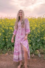 Spell and the Gypsy Mossy Button Through Gown Sz. S BNWT