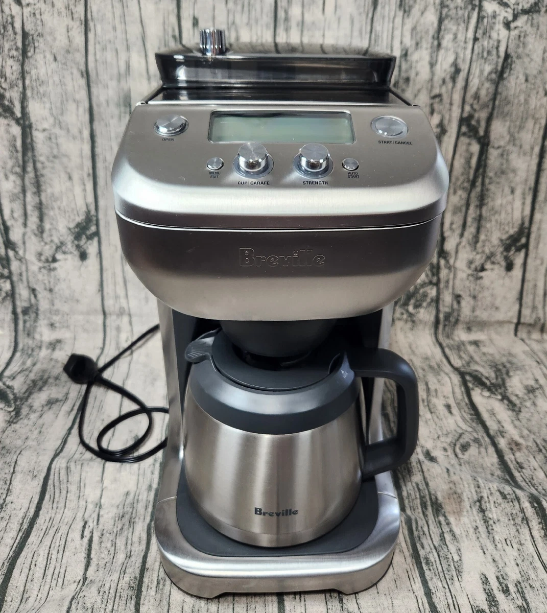 Breville The Grind Control Coffee Maker w Grinder Carafe BDC650 Stainless  WORKS