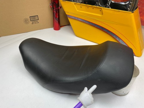 OEM🔥08-23 Harley Brawler Solo Seat Touring Genuine Leather BadAss Seat - Picture 10 of 12