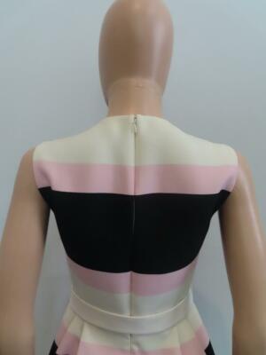 Valentino★素敵！Ivory/Pink/Black w/ Bow Belt A-Line Dress NWT Valentino Ivory/Pink/Black w/ Bow Belt A-Line Dress Size