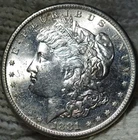 1881-s Morgan Silver Dollar Brilliant Uncirculated Slight Cameo With Mirrors