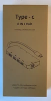 USB C Hub, 8 in 1 C to HDMI Multiport Adapter with 1000M Ethernet, 100W