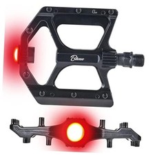 Black Light Up Mountain Bike Pedals For Night Morning Mtb Black With Led Black Light Up Mountain Bike Pedals For Night Morning Mtb Black With Led