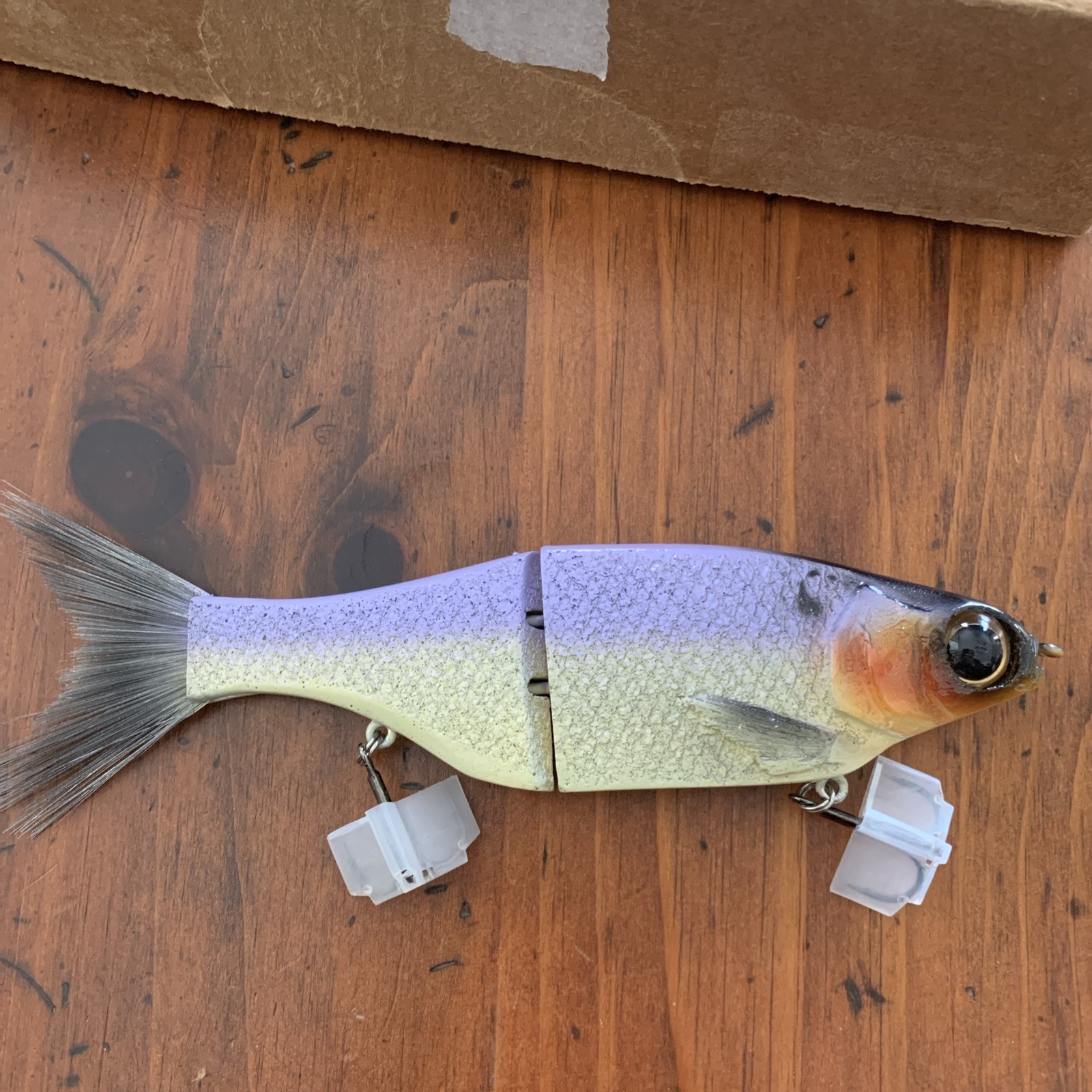 KGB Swimbaits Chad Shad TSG 9in Table Rock Bone Glidebait near mint lite use   - Image 5