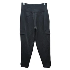 Sage Collective Cargo Joggers Womens Small Black Minimalist Athleisure Comfort 