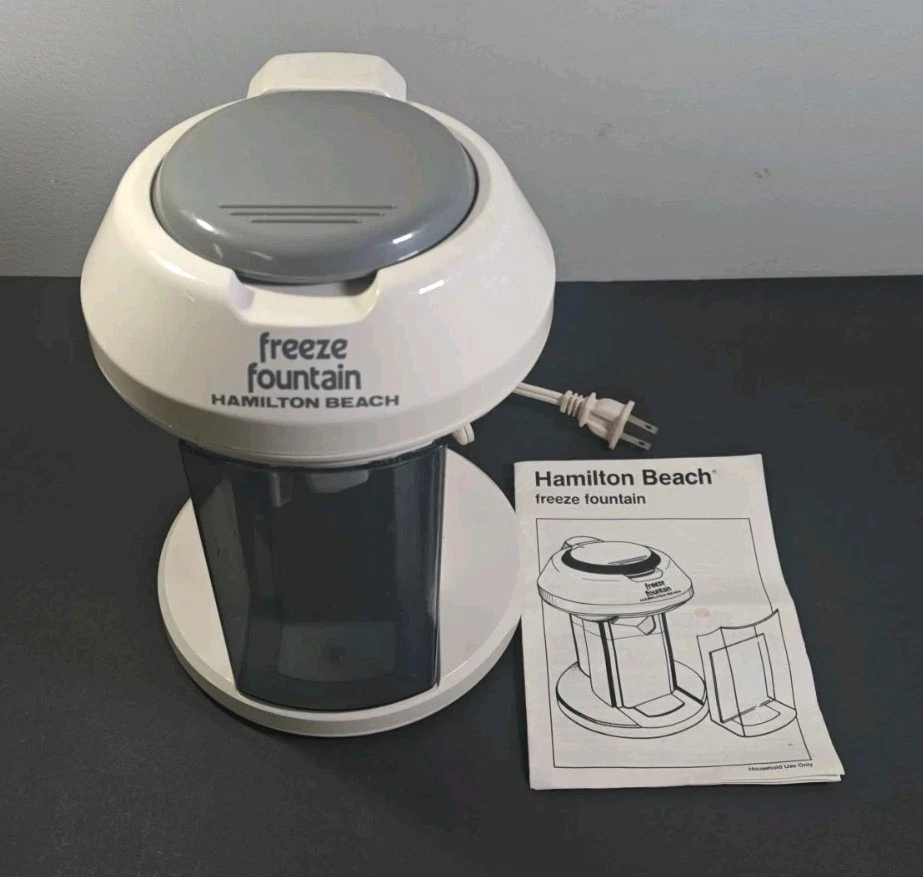 Hamilton Beach Freeze Fountain Summertime Dessert Maker w/ Instructions Works!!