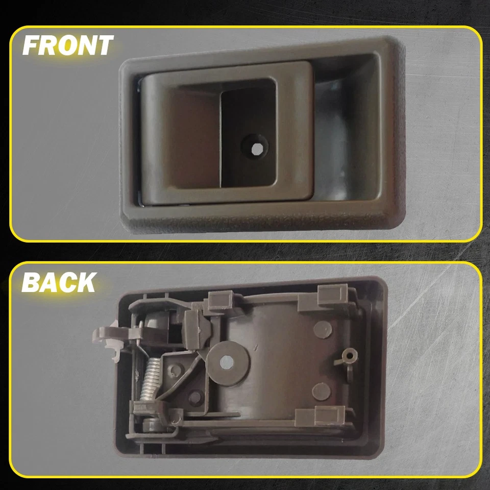 Manija de puerta interior marrón 4 piezas para camioneta Toyota 1989-1995 Tacoma 95-00 Foto 4 de 4