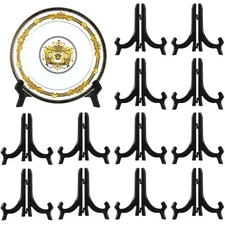 12 Pcs Acrylic Easels Plate Stands Holders to Display Pictures or Other Items...