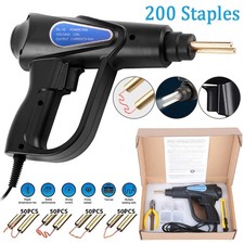 Plastic Welder Kit Soldering Hot Stapler Bumper Repair Welding Gun 200 Staples