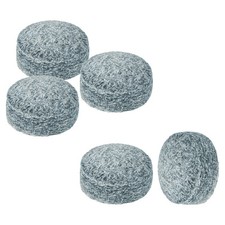 5Pcs 10mm Dia Billiard Pool Cue Tips Snooker Pool Stick Replacement Tips, Grey