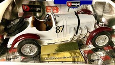 Burago 1/18 Scale Diecast 3202 Mercedes Benz SSKL 1931 1000 Miglia White 87