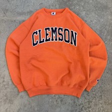 Vintage 90s Champion Clemson University Tigers Crewneck Sweatshirt Size Small