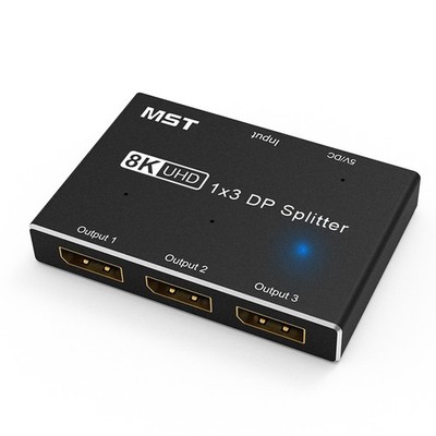 Displayport 8K 1X3 DP Splitter 8K60Hz 4K120Hzz MST  Hub Multi Monitor Sp9719