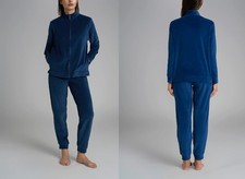 TUTA DONNA COMPLETO FITNESS CASA IN CINIGLIA MISTO COTONE ZIP POLSINI RAGNO