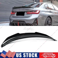 Carbon Look For 19-22 BMW G20 330i M340i M3 G80 PSM Style Highkick Trunk Spoiler
