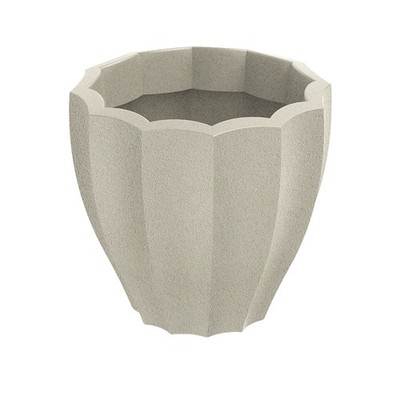 Ethick Rona Round Pflanzkübel 40x40 cm sandfarben, 17L