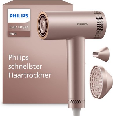 Philips Haartrockner Series 8000 mit Stylingdüse und Diffusor Modell BHD837/10