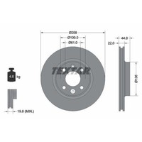 Textar 92255203 Bremsscheibe Vorderachse FüR Smart Dacia Renault
