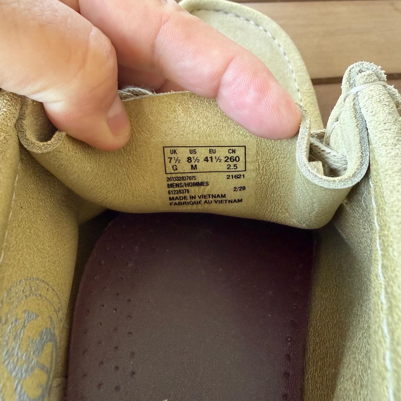 Clarks Originals Wallabee Boot Maple Suede Mens 8.5 Crepe Sole image 8