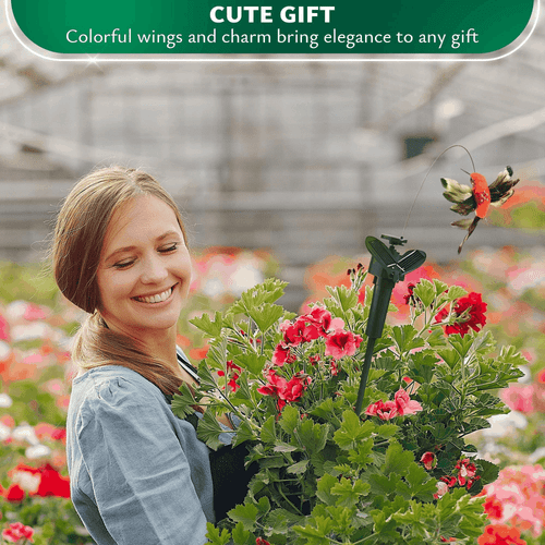 Flatternder Solar Kolibri Gartenpfähle Deko (3 Stück) Kolibri - Bild 9 von 9