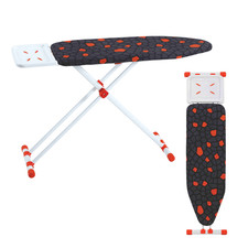 Ironing Board 114×36cm | Foldable, Lightweight w Steam Iron Rest & Cotton Cover.