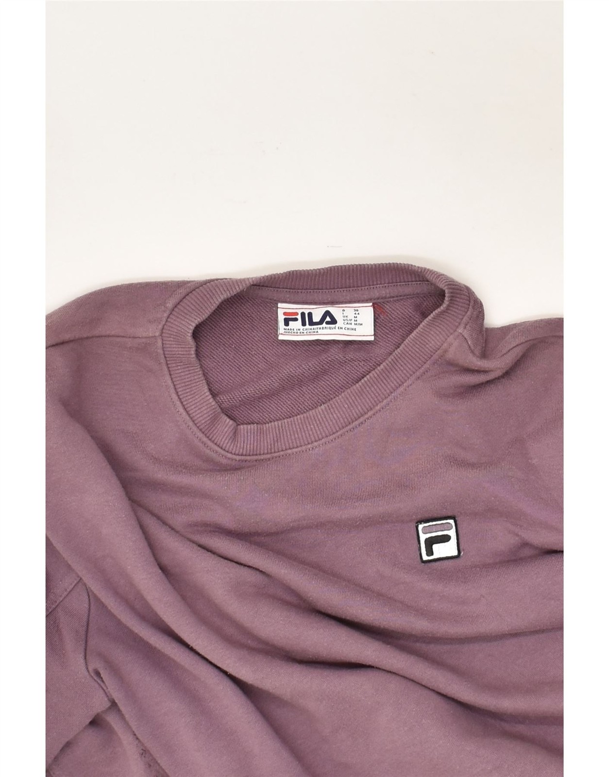 FILA maglione donna con cappuccio UK 14 viola medio AO08