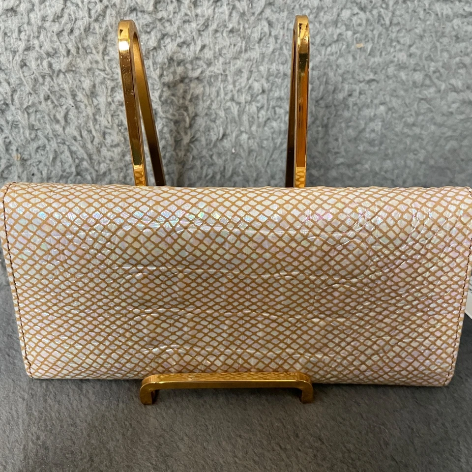 Cartera Brahmin Veronica Tiramisú Melbourne Blanca Beige Plegable Tarjetas de Crédito Foto 2 de 4