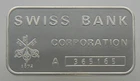 1 oz Silver Bar .999 Fine - Swiss Bank Corporation Essayeur Fondeur Metalor
