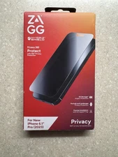 ZAGG InvisibleShield Glass Elite Privacy 360 iPhone 15 Pro  Screen Protector