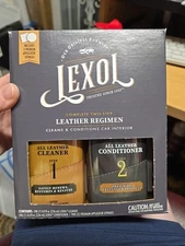 Lexol Conditioner Cleaner Kit Car Leather Furniture Shoes Bags 2-8oz Bottles NIB