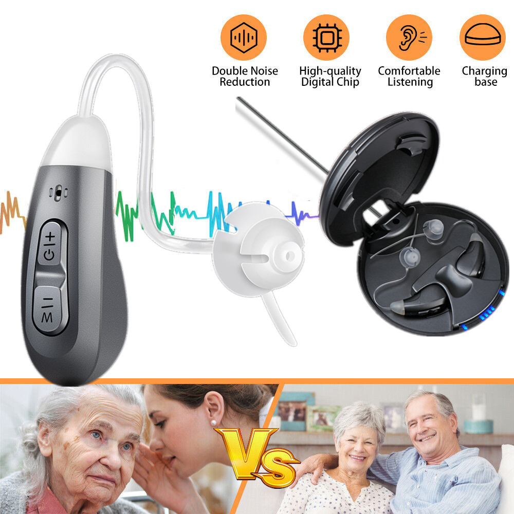 JINGHAO Digital Hearing Amplifier Noise Reduction,Charging Case,Chargeable