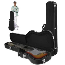 Glarry Artificial Leather Hard Shell Case for ST 39- In Electric Guitar