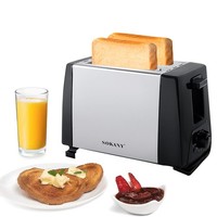 Edelstahl Toaster 2 Scheiben BröTchenaufsatz KrüMelschublade Toastautomat Neu