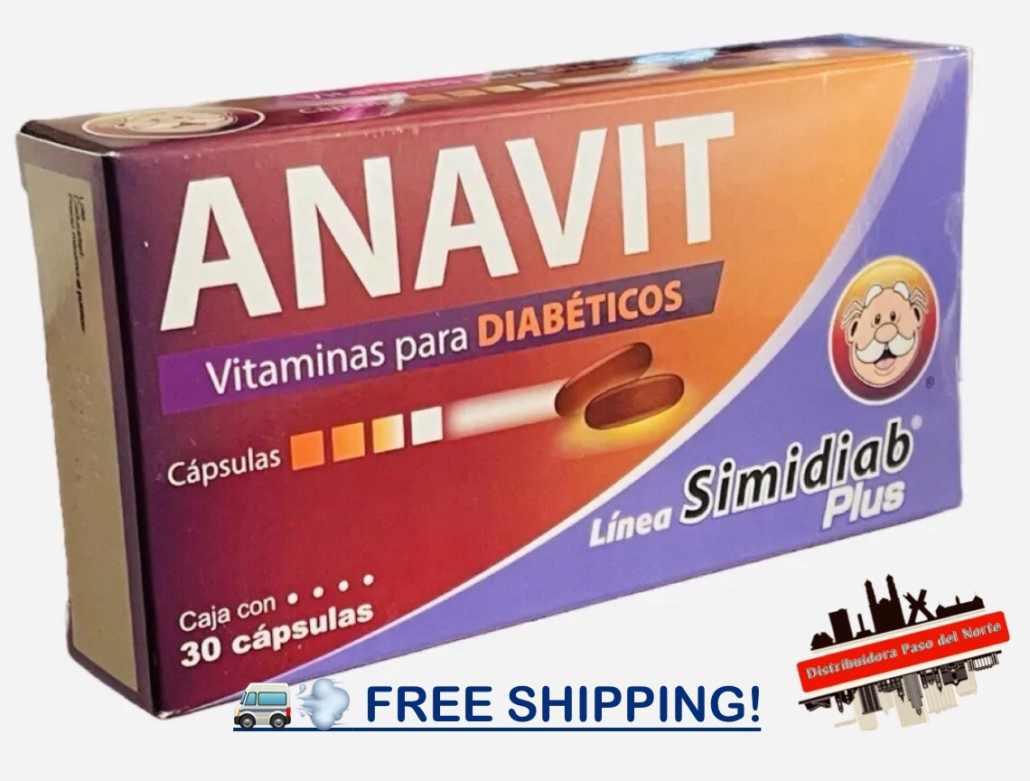 Simi Anavit Vitaminas Para Diabéticos Vitamins for Diabetics Support