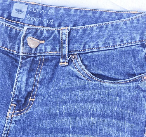 Mossimo Women's Jeans Curvy Fit Boot Cut Size 6R Cotton Stretch Blue - Picture 6 of 11