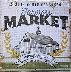 2021 Farmhouse Calendar Farmer's Market Always Fresh | eBay