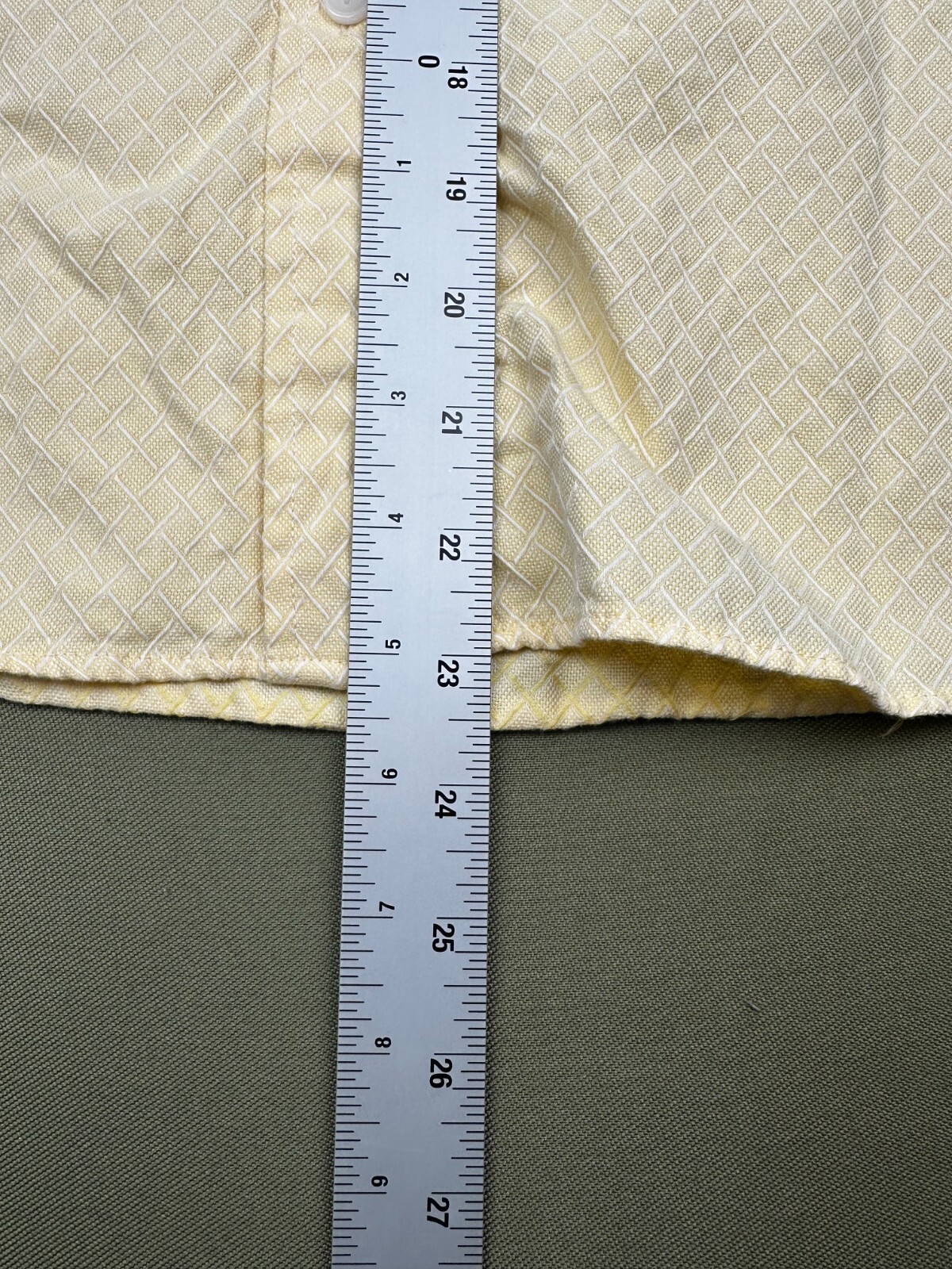 Pendleton Button Down Front Shirt Size 16 Yellow … - image 5