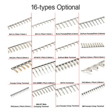 Connector Crimp Terminal Pins XH2.54/SH1.0/ZH1.5/EL4.5/CH3.96MM/SM/JST -16 Types