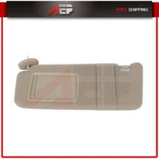 For 2009-2016 Toyota Venza Left Driver Side Ivory / Beige / Tan Car Sun Visor