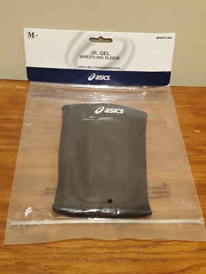 Asics Junior Jr. Gel Cushion Padded Wrestling Sleeve ZD902 - Black - M Medium