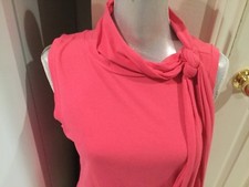 Womens THEORY Fire opal pink-salmon knit with...