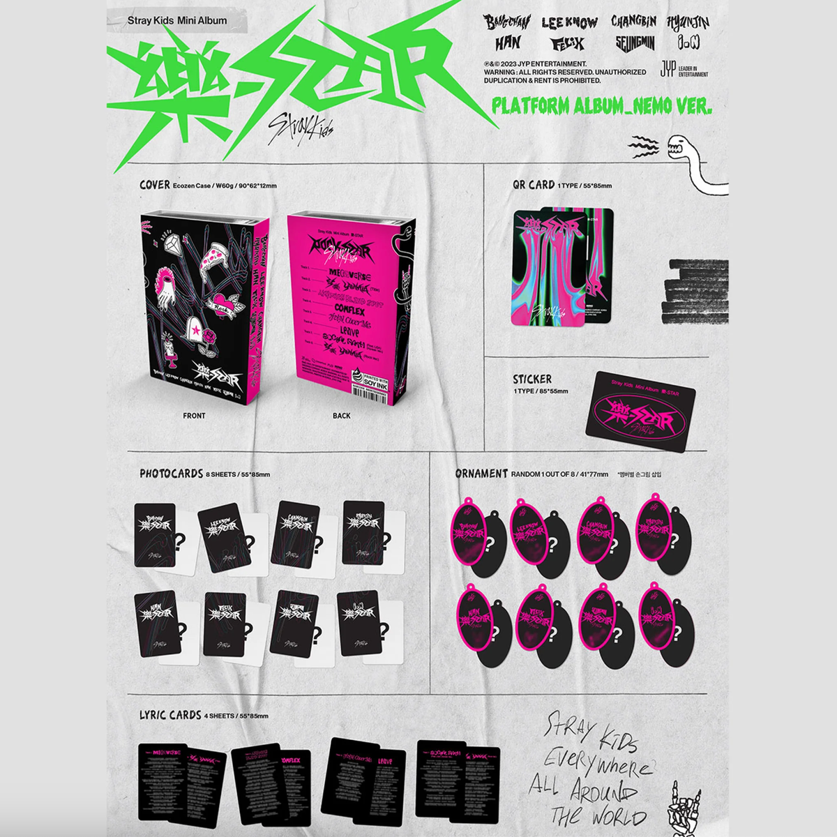 STRAY KIDS - ROCK-STAR Nemo Version Official KPOP Platform Album