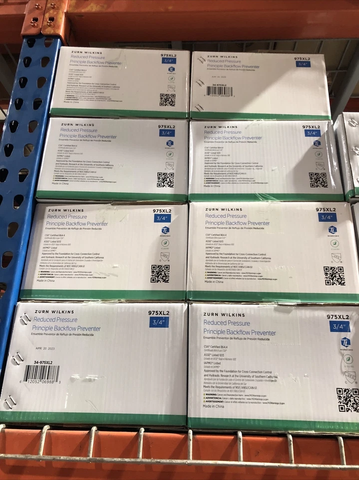 Zurn Wilkins 34-975XL2 3/4" Reduced Pressure Zone Backflow Preventer  NEW - Image 4 of 4