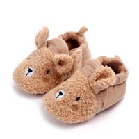 Newborn Toddler Baby Crib Boys Girls Shoes Cartoon Lamb Winter Warm Slippers